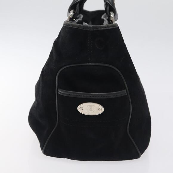 CELINE C Macadam Canvas Boogie Bag Hand Bag Black Silver - Picture 4 of 12